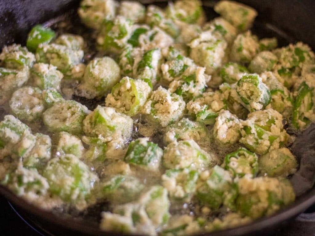 Low Carb Fried Okra This Moms Menu