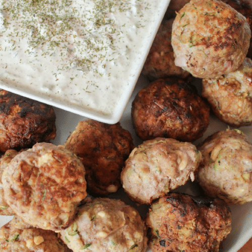 Keto Greek Meatballs with Tzatziki Sauce This Moms Menu