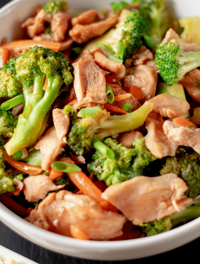 Keto friendly Homemade Chinese chicken and broccoli