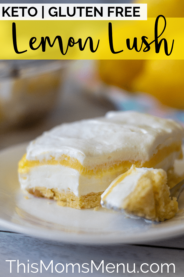 Keto lemon lush dessert pinterest image