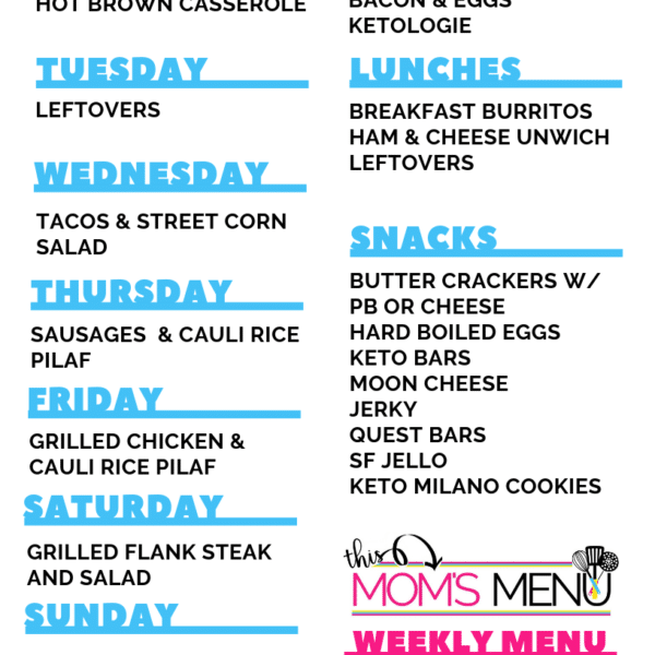 Menus Archives - This Moms Menu