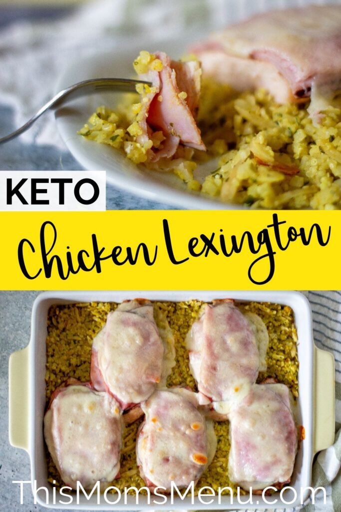 Keto baked chicken Lexington pinterest image