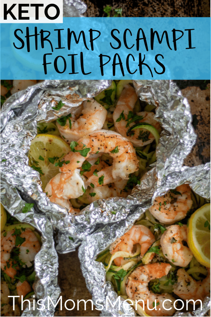 healthy shrimp foil packet pinterest image
