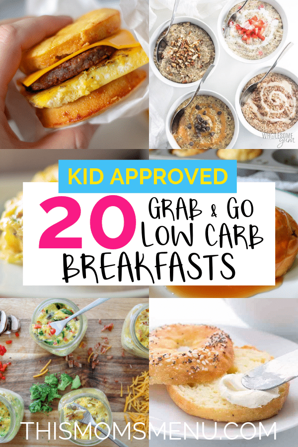 photo collage for kid friendly keto breakfast ideas