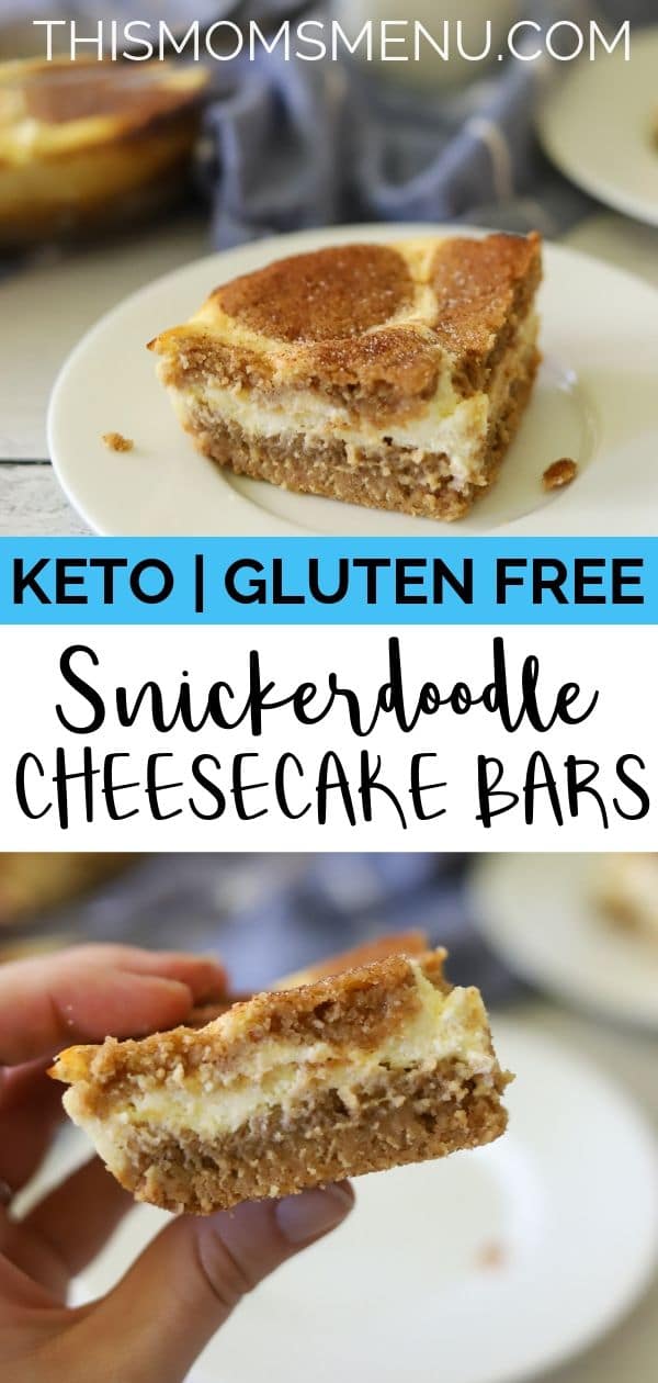 Snickerdoodle Cheesecake Bars | Keto, Gluten Free - This Moms Menu