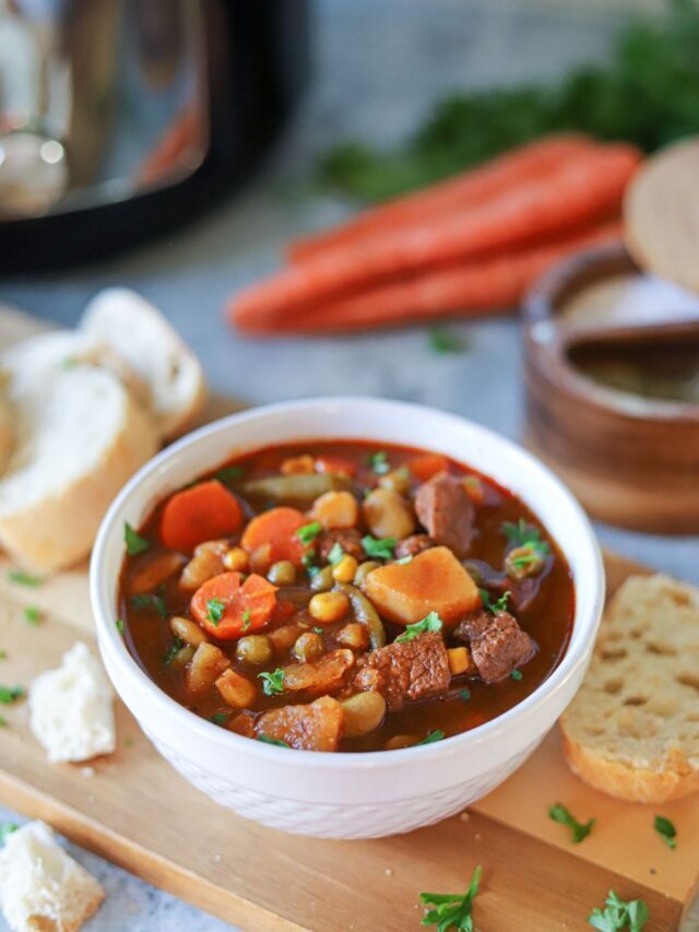 Vegetable Beef Stew in the Instant Pot