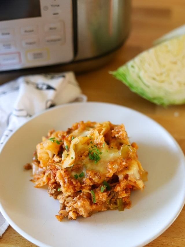 Cabbage Roll Casserole in the Slow Cooker