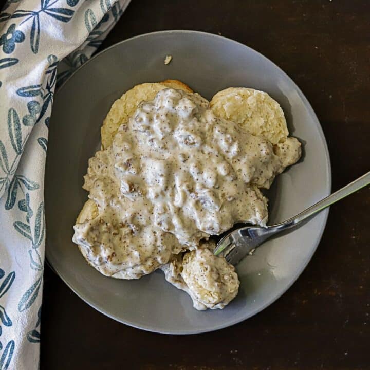 Biscuits and Sausage Gravy This Moms Menu