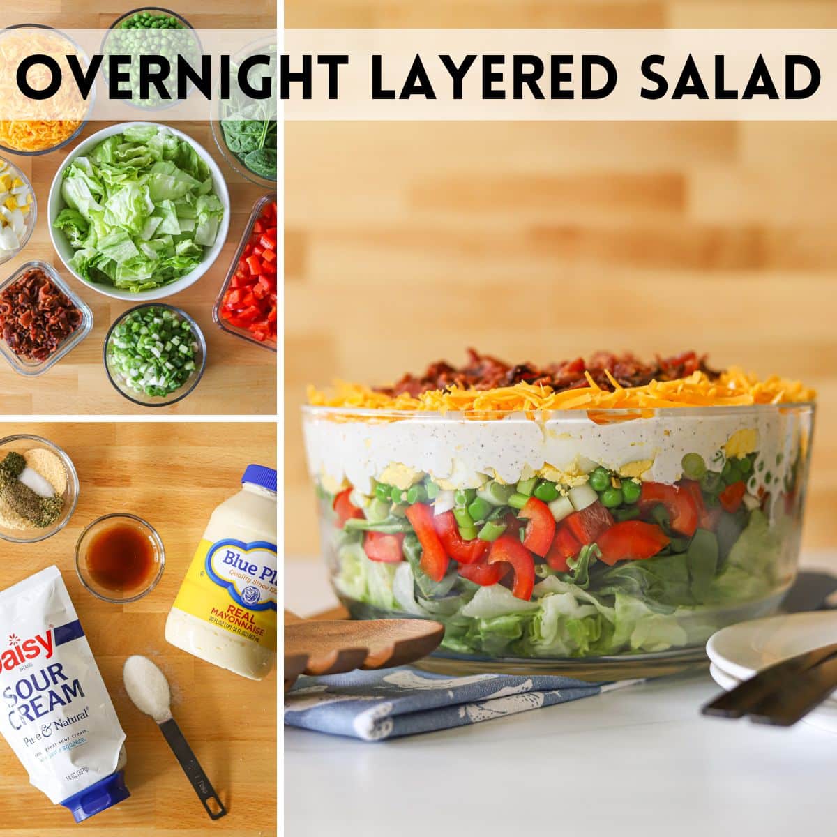 Overnight Layered Salad - This Moms Menu Overnight Layered Salad - This Moms Menu