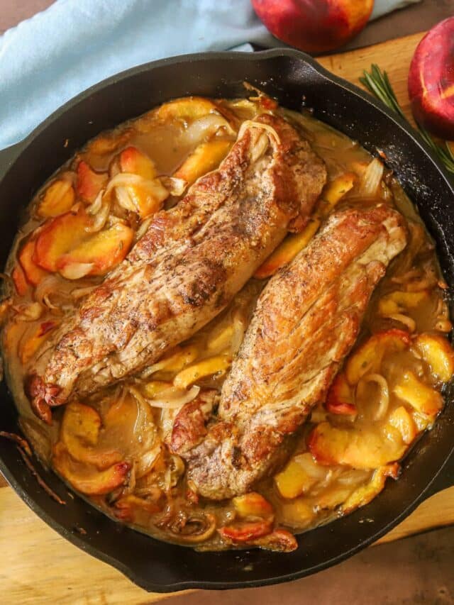 Pork Tenderloin with Peach Glaze